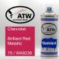 Preview: Chevrolet, Brilliant Red Metallic, 75 / WA9239: 400ml Sprühdose, von ATW Autoteile West.